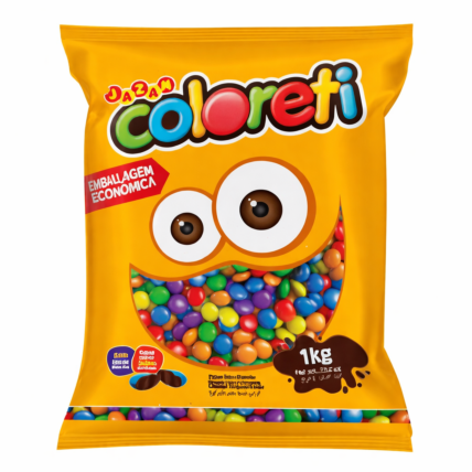 Confeito Colorido Coloreti Mini Jazam 1kg para Decoração de Doces e Confeitaria Chocolândia