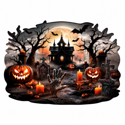 Painel Decorativo Halloween 4 Partes Regina Festas Chocolandia