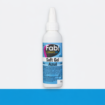 Corante Alimentício Soft Gel Azul 60g Fab Corante para Confeitaria Profissional Chocolandia