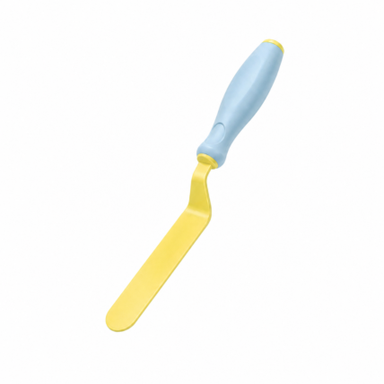 Espátula Curva BlueStar Azul Candy 28,5cm para Bolos e Confeitaria Chocolandia