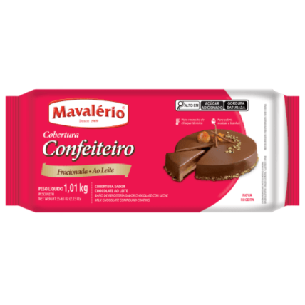 Cobertura Confeiteiro ao Leite Mavalerio 1,01kg Premium para Confeitaria – Chocolândia