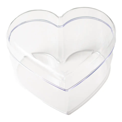 Cake Box Cristal Coração com Tampa 750mL Bluestar