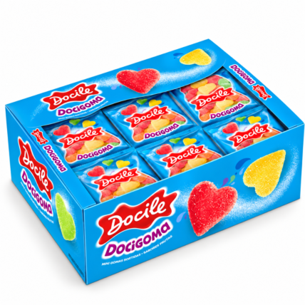 Mini Docigoma Coração Sortido Docile 24x18g
