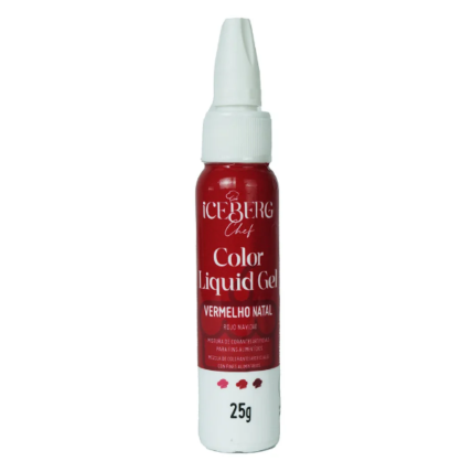 Corante Gel Liquido Vermelho Iceberg 25g