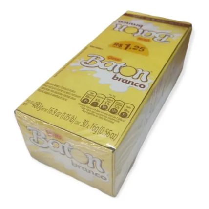 Chocolate Tablete Branco Baton 30x16g