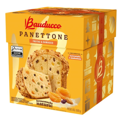 Panettone Bauducco Frutas e Damasco 500g