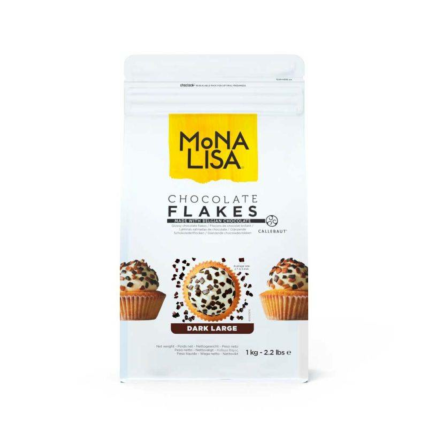Chocolate Belga em Flocos Grandes Amargo Mona Lisa 1kg