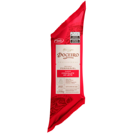 Recheio Forneável Sabor Chocolate Ao Leite Doceiro 1,005kg