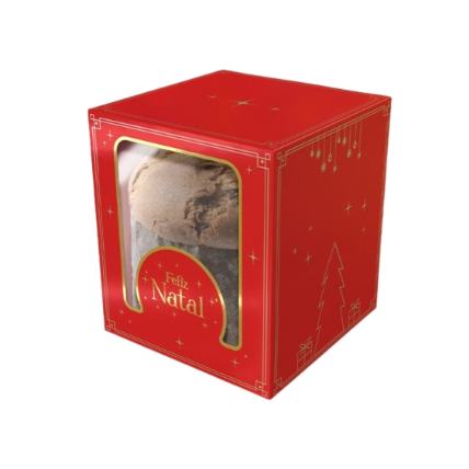Caixa Classic Ideia Panetone Natal Luz 10un