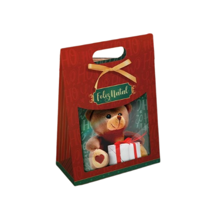 Caixa Maleta com Visor Noel 10un