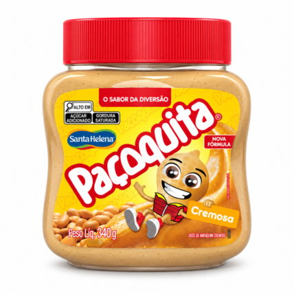 Paçoquita Cremosa de Amendoim Santa Helena Pote 340g Chocolandia
