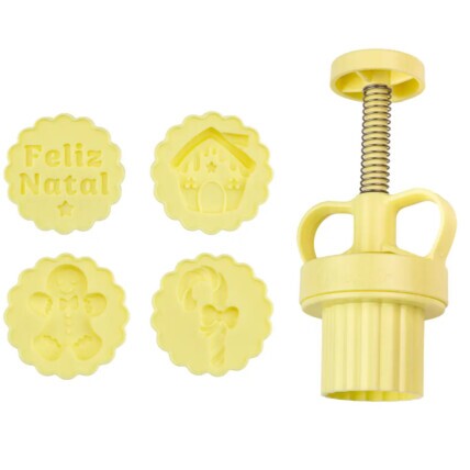 Kit Ejetor Natal Doce 5 Peças Bluestar – Confeitaria e Decoração Natalina | Chocolândia