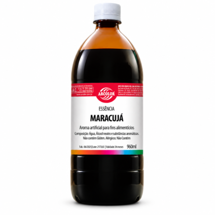 Essência de Maracujá Arcolor 960ml para Confeitaria e Panificação Chocolandia