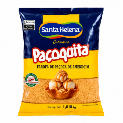 Farofa de Paçoquita Santa Helena 1,01kg para Confeitaria e Sobremesas | Chocolândia