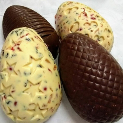 Ovos de Páscoa Crocantes, Marmorizados e Recheados!