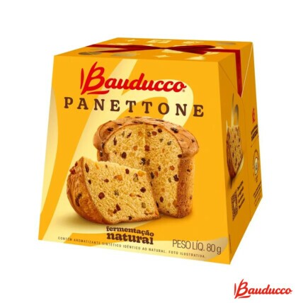 Mini Panettone de Frutas Bauducco 80g – Massa Fofinha, Aroma Clássico e Tradição Natalina | Chocolândia
