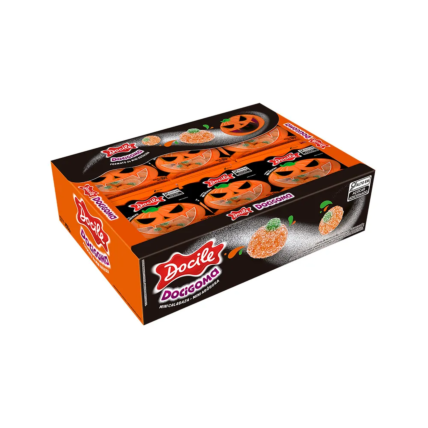 Bala de Goma Docigoma Mini Abóbora Docile 24x18g