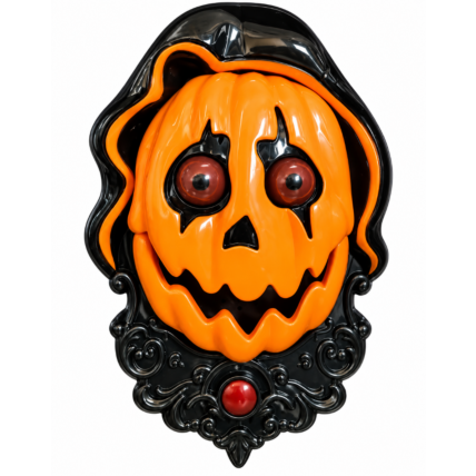 Campainha Abóbora Halloween com Som e Luz 19cm Cromus Chocolandia