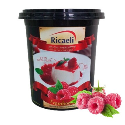Recheio Framboesa Ricaeli 1,02 kg – Preparado Gourmet Pronto para Uso | Chocolândia