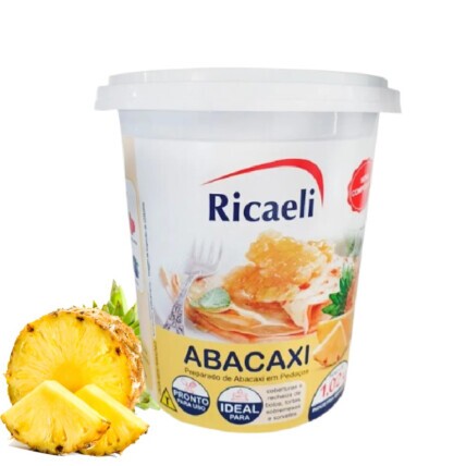 Recheio Abacaxi Ricaeli 1,02 kg – Preparado Gourmet para Confeitaria | Chocolândia