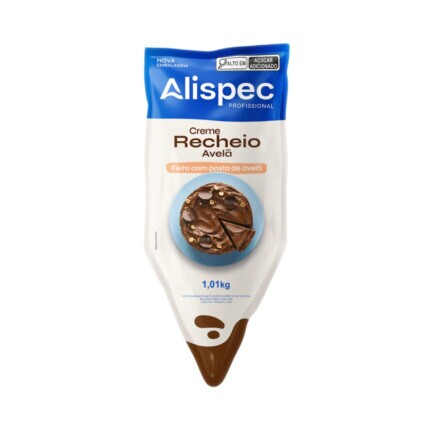 Creme Recheio Avelã Alispec 1,01kg - Perfeito para Confeitaria e Receitas | Chocolândia