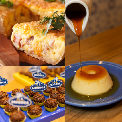 3 em 1 - Brigadeiro + Pudim + Quiche