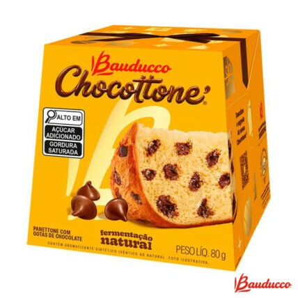 Mini Chocottone Bauducco 80g – Massa Fofinha com Gotas de Chocolate e Sabor Irresistível | Chocolândia