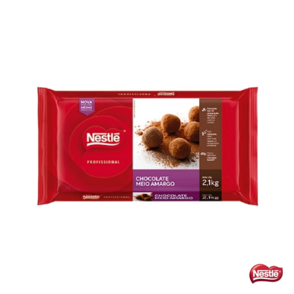Chocolate em Barra Meio Amargo Nestlé 2,1kg