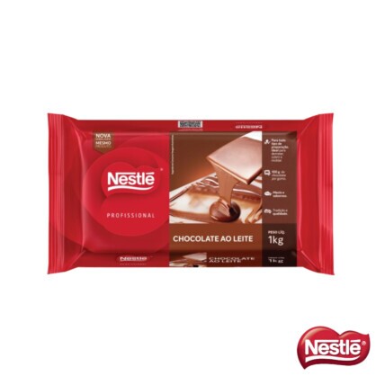 Chocolate em Barra Ao Leite Nestlé 1kg para Confeitaria Profissional – Chocolândia