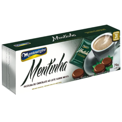 Chocolate Mentinha Ao Leite Montevérgine 70g