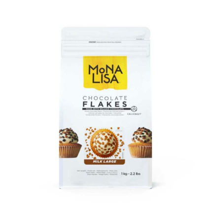 Chocolate Belga em Flocos Grandes Ao Leite Mona Lisa 1kg