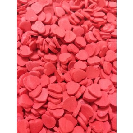 Confeito de Açúcar Mini Corações Vermelho Abelha Confeiteira 20g