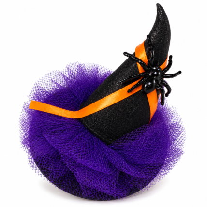 Mini Chapéu de Bruxa Fascinação EVA com Aranha para Halloween Chocolandia