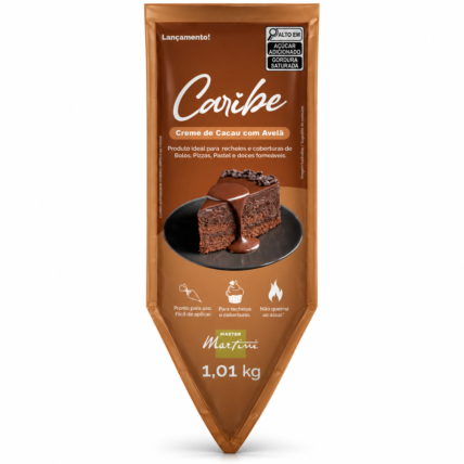 Creme de Cacau com Avelã Caribe Master Martini 1,01kg para Recheios e Coberturas Chocolandia