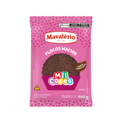 Flocos Chocolate Milcores Mavalério 500g