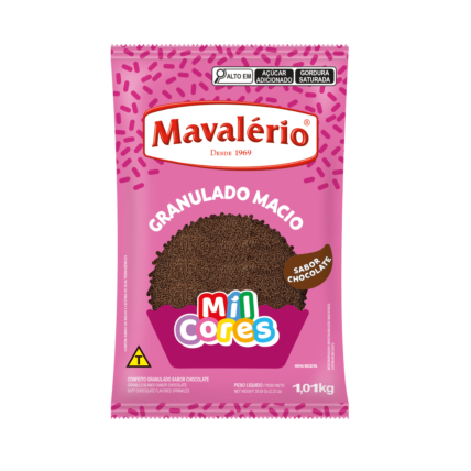 Granulado Macio Sabor Chocolate Mil Cores Mavalério 1,01kg