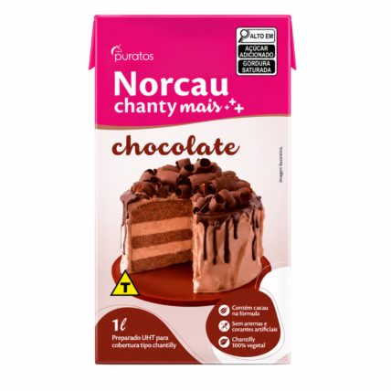 Chanty Norcau Chocolate 1L Cobertura Tipo Chantilly Puratos Chocolandia