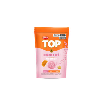 Top Confeite Sabor Morango Harald 400g