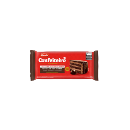 Cobertura Barra Confeiteiro Chocolate Meio Amargo 500g