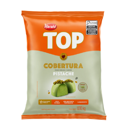 Cobertura Fracionada em Gotas Pistache Top Harald 1,01kg