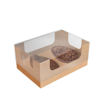 Caixa Encanto Ideia Kraft para Mini Ovos de Páscoa 2x50g 10 Unidades Chocolândia