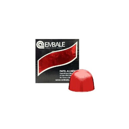 Embalagem de Alumínio Vermelho Embale 7,8x7,8 com 300 Unidades | Chocolândia