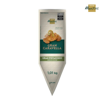 Bisnaga Caravella Gran Pistacchio Master Martini 1,01kg Creme de Pistache para Recheios e Coberturas Chocolândia