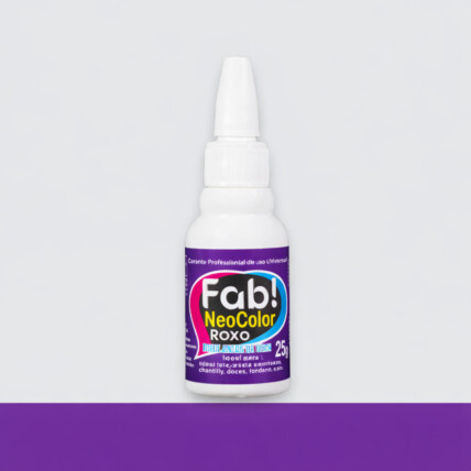 Corante em Gel Roxo Neocolor Fab 25g Hidrossolúvel e Lipossolúvel para Confeitaria Chocolandia