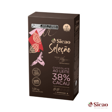 Chocolate em Gotas Ao Leite Seleção 38% Cacau Sicao 1,01kg