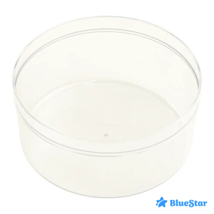 Cake Box Cristal Redonda com Tampa 1,5L Bluestar para Armazenamento e Transporte de Bolos Chocolandia