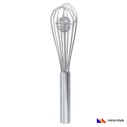 Batedor Fouet Bola Mimo Style 28cm em Aço Inox para Confeitaria e Culinária Chocolandia