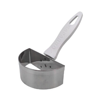 Raspador para Chocolate Inox Meia Lua Caparroz Profissional para Confeitaria Chocolandia
