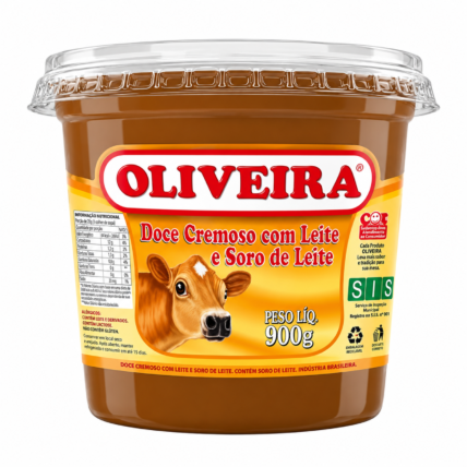 Doce Cremoso com Leite e Soro de Leite Oliveira 900g