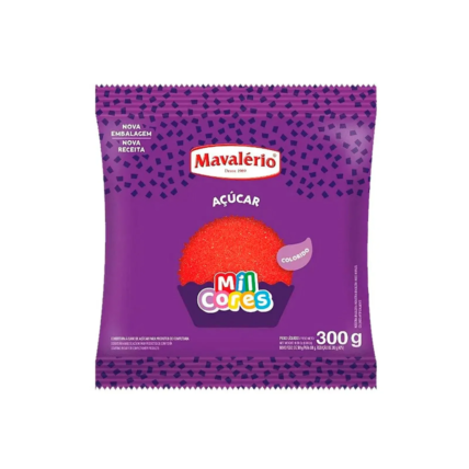 Açúcar Vermelho Mil Cores Mavalério 300g